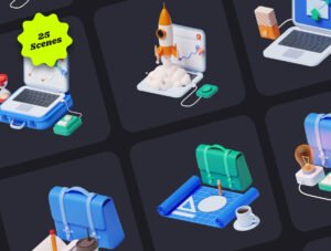 Sokbusy - Isometric Illustration