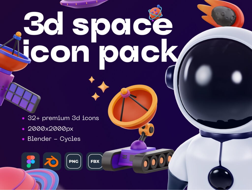 Space! 3D Icon Pack