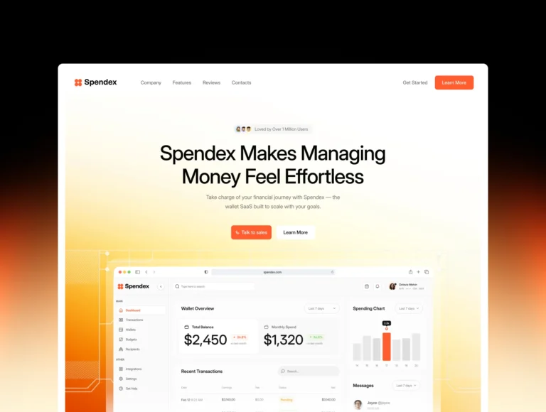 Spendex – Framer Template