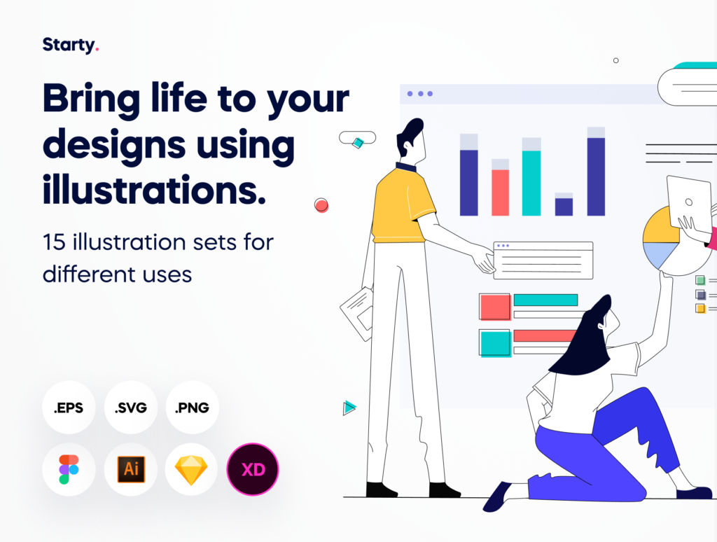 Starty - Startup Illustration Pack