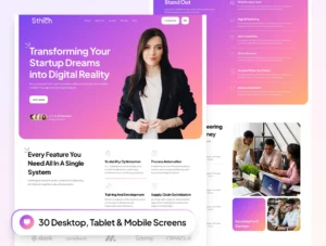Sthich - IT Startup Website Framer Template