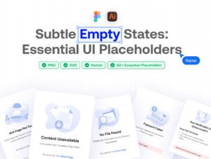 Subtle Empty State Illustrations