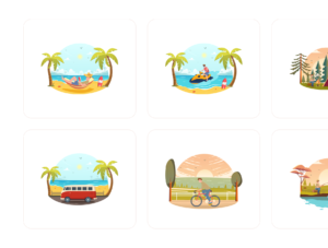 Summer Activities Illustration