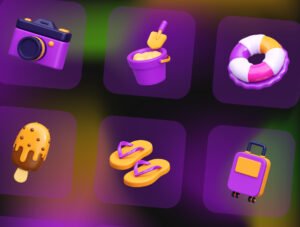 Summer & Holiday 3D illustrations