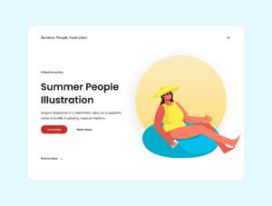 Summer People Illustration Set