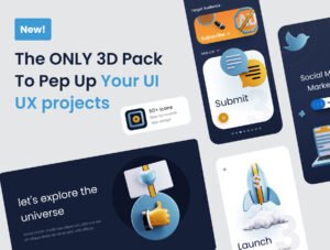 TecDig Shine - Digital Marketing 3D illustration