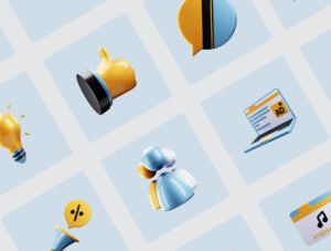 TecDig Shine - Digital Marketing 3D illustration