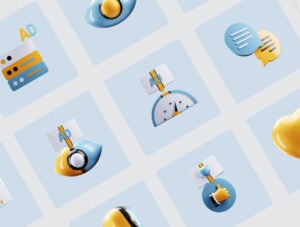 TecDig Shine - Digital Marketing 3D illustration