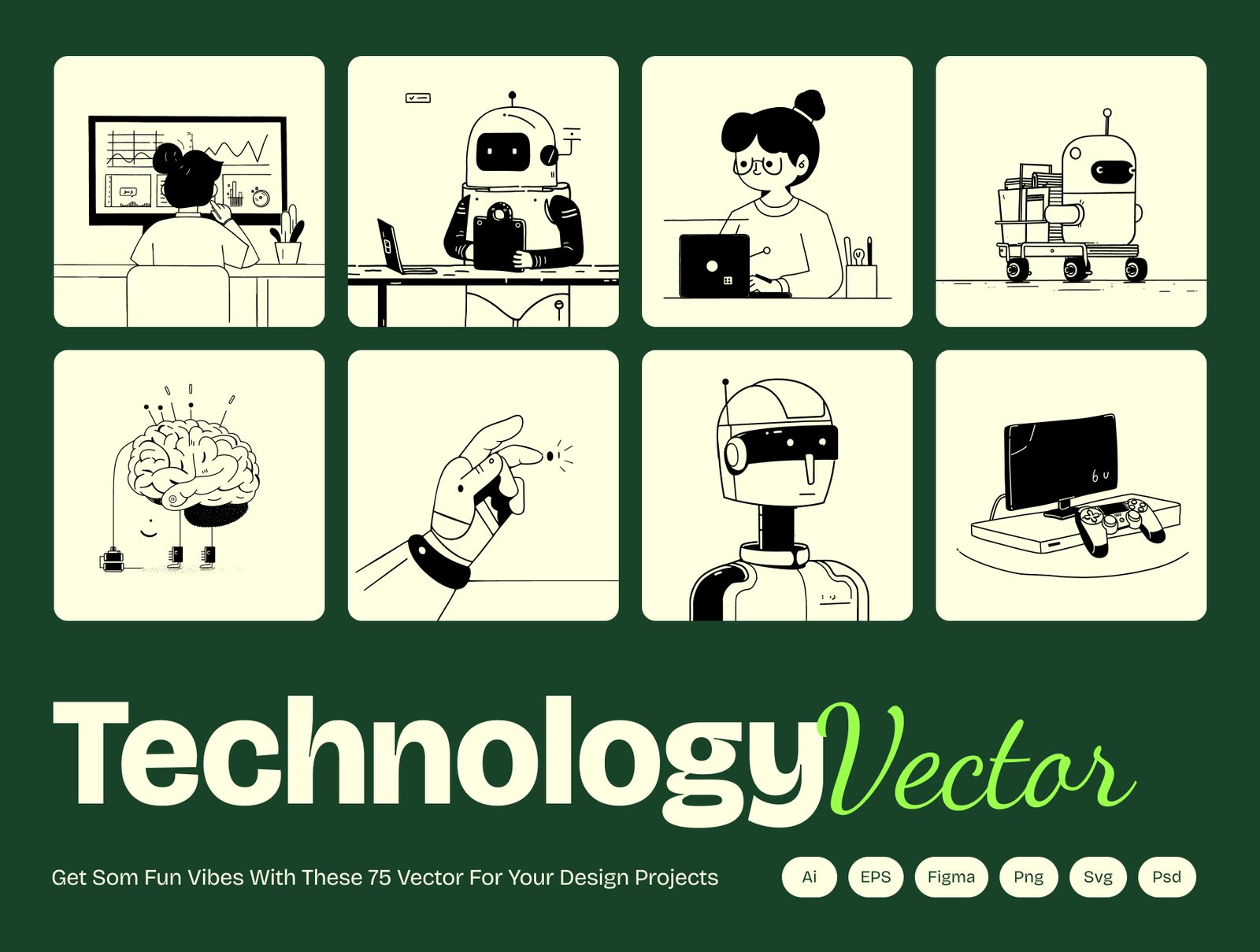 Tech & AI Vector Illustration Bundle