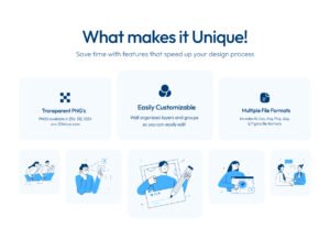 Tech and Business Illustration Set