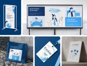Tech and Business Illustration Set
