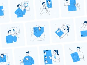 Tech and Business Illustration Set