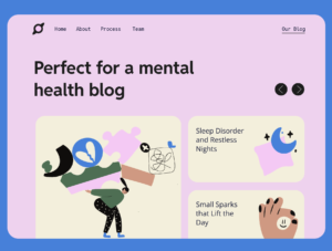 Therapy and Wellness Website Illustrations