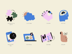 Therapy and Wellness Website Illustrations