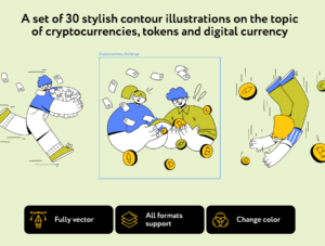 Tokesy Cryptocurrency Illustrations