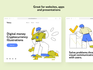 Tokesy Cryptocurrency Illustrations
