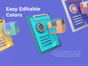 Tracking & Delivery 3D Icon Set
