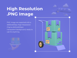 Tracking & Delivery 3D Icon Set