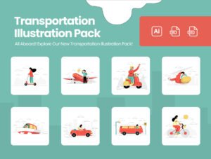 Transportation Illustration Pack