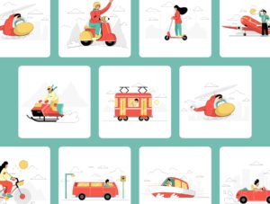 Transportation Illustration Pack