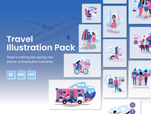 Travel Illustration Pack