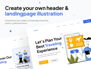 Travelly - Travel and Holiday Illustration Set