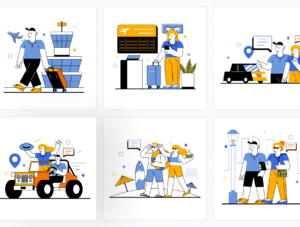 Travelly - Travel and Holiday Illustration Set