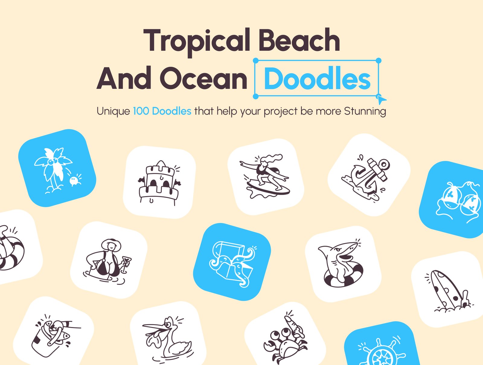 Tropical Beach and Oceann Tropical Beach and Ocean