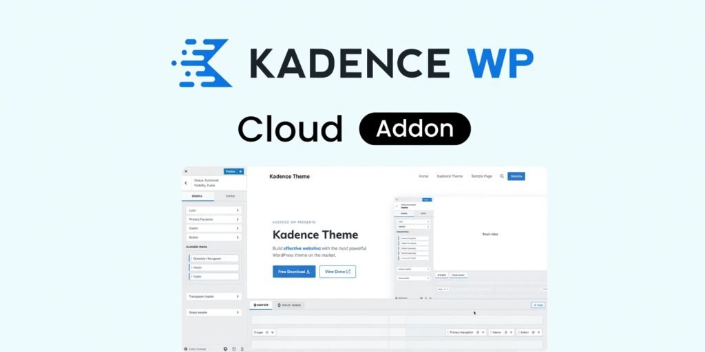Kadence Cloud Addon 1.1.1 – WordPress Design Library & Reusable Pattern System