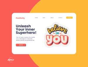 Uplifting Lettering Stickers Spread Positivity