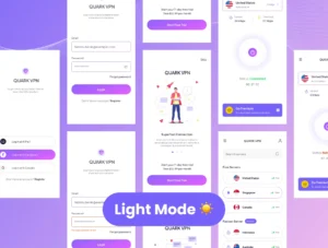 VPN Mobile App UI KIT