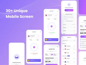 VPN Mobile App UI KIT