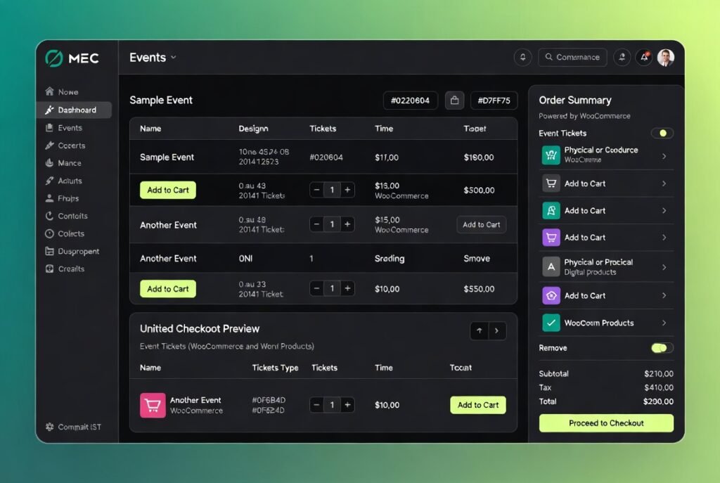 MEC WooCommerce Integration Addon – Sell Event Tickets with WooCommerce Checkout