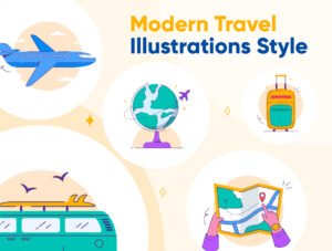 Vacacy - Travel Illustrations Pack