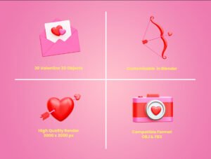 Valentine 3D Icon Illustrations