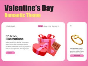 Valentine 3D Icon Illustrations