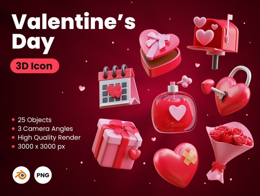 Valentine's Day 3D Icon