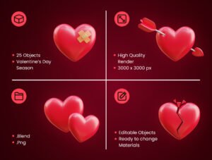 Valentine's Day 3D Icon