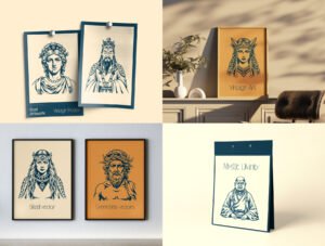 Vintage God Vector Illustration