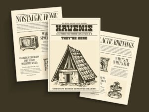Vintage Home Illustration Set