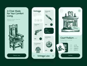 Vintage Law Icons Set