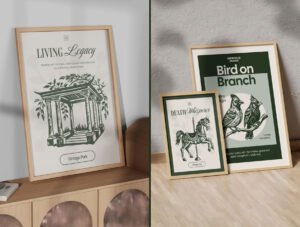 Vintage Park Illustration Set