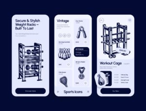 Vintage Sports Illustration Set