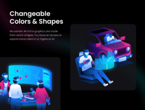 Virtual Reality Lottie Animations