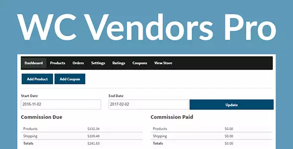 WC Vendors Pro – WooCommerce Multi Vendor Marketplace Plugin for WordPress