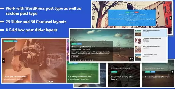 Responsive Recent Post Slider Pro Plugin for WordPress 1.8
