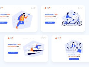 Wakku v2- Work Activities & Daily Life Illustration Pack