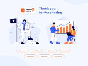 Wakku v2- Work Activities & Daily Life Illustration Pack