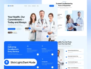 WeCare - Healthcare Website Framer Template