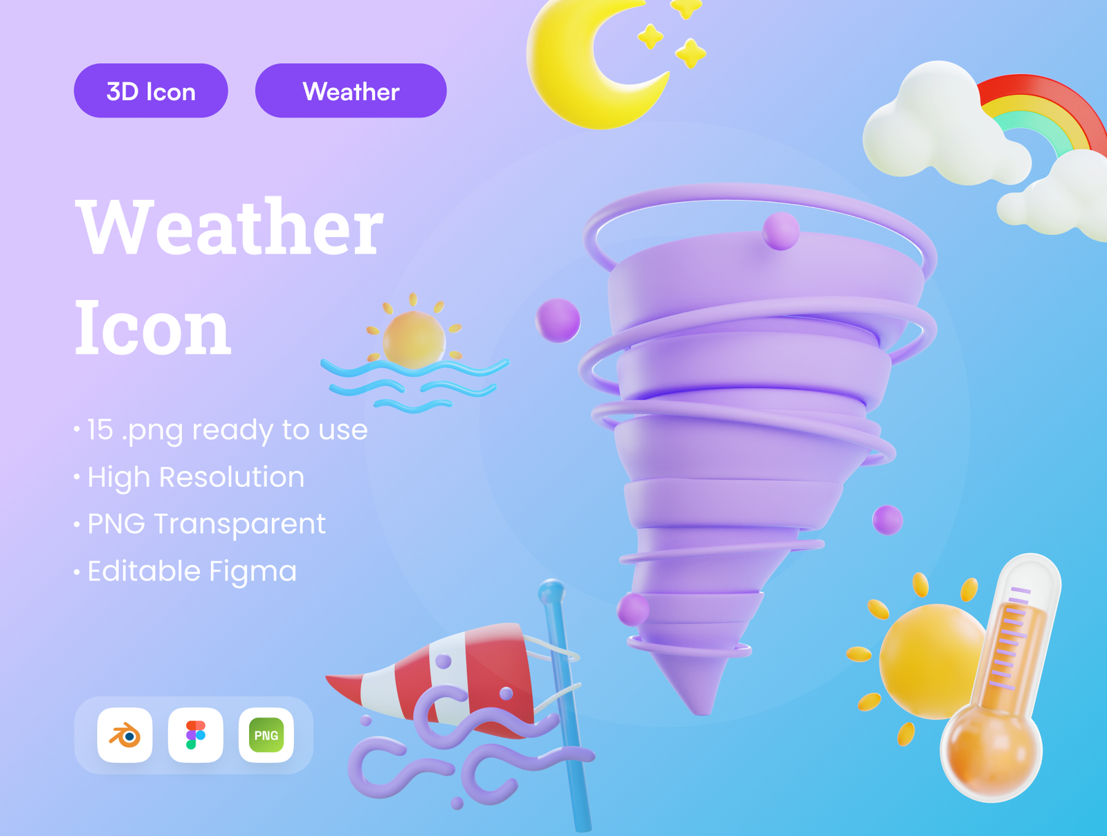 Weatherr 3D Illustration Weather 3D Illustration